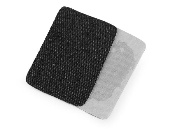 Bügelflicken Schwarz 5,3 x 7,9 cm 